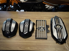 Cặp nắp lóc máy + che két nhớt + ốp đầu máy cho BMW Rninet Roland Sands - 396 KG