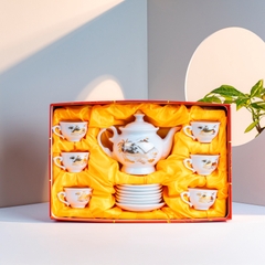 Bộ ấm chén sứ miền quê