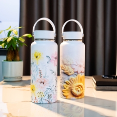 Bình giữ nhiệt RB01000H3D - Hoa đồng tiền vàng