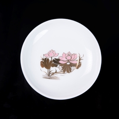 Bộ ấm chén sứ Ruby họa tiết hoa sen