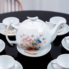 Bộ ấm chén sứ Vinh Hoa Phú Qúy