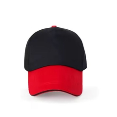 Mũ lưỡi trai thể thao màu tương phản thêu logo Ruby