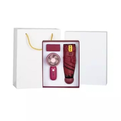 Quà tặng mùa hè Quạt mini Ô dù in logo Ruby