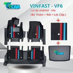 Thảm Lót Sàn Ô Tô VinFast VF6 – Chất Liệu TPE Cao Cấp - Tràn Viền, Chuẩn Form 100%, Dễ Vệ Sinh