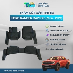 Thảm lót sàn TPE 5D Ford Ranger Raptor (2014 - 2021)