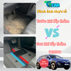 Thảm Lót Sàn Ô Tô VinFast VF6 – Chất Liệu TPE Cao Cấp - Tràn Viền, Chuẩn Form 100%, Dễ Vệ Sinh