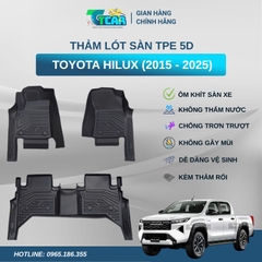 Thảm lót sàn TPE 5D Toyota Hilux (2015 - 2025)