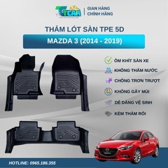 Thảm lót sàn TPE 5D Mazda 3 (2014 - 2019)