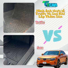 Thảm Lót Sàn Ô Tô VinFast VF8 TPE Cao Cấp – Đúc 4D Ôm Sát, Chống Nước, Không Mùi | TCAR