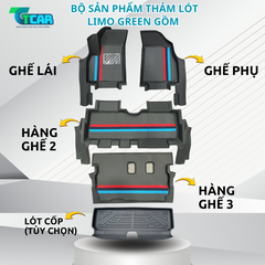 Thảm Lót Sàn Ô Tô Limo Green TPE Cao Cấp – Chống Trượt, Ôm Khít Sàn Xe | TCAR