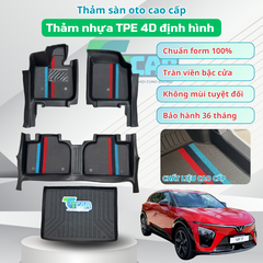 Thảm Lót Sàn Xe VinFast VF7 nhựa đúc TPE nhà máy TCAR – Tràn Viền Bậc Cửa, Không Mùi, Bảo Vệ Sàn Xe, Giảm Tiếng Ồn