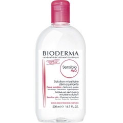 Bioderma Sensibio H2O và bông tẩy trang