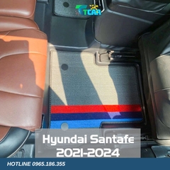 Thảm lót sàn TPE 5D Hyundai Santafe (2021 - 2024)