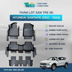 Thảm lót sàn TPE 5D Hyundai Santafe (2021 - 2024)