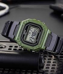 Casio 44.4 × 43.2 mm Nam W-218H-3AVDF