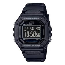 Casio 44.4 × 43.2 mm Unisex W-218H-1BVDF