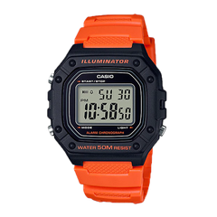 Casio 44.4 × 43.2 mm Nam W-218H-4B2VDF