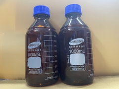 Chai trung tính nâu nắp vặn xanh 1000ml, Hãng OMSONS GERMANY