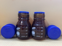 Chai trung tính nâu nắp vặn xanh 100ml, Hãng OMSONS GERMANY