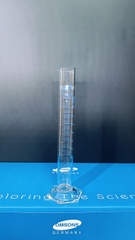 Ống đong thủy tinh 100ml, Class A, đế lục giác, Hãng OMSONS GERMANY