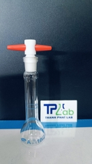 Bình định mức trắng 10ml, khóa nhựa, Class A, Hãng OMSONS GERMANY