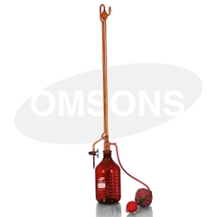 Buret nâu tự động khóa nhựa 50ml, Hãng OMSONS GERMANY