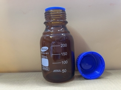 Chai trung tính nâu nắp vặn xanh 250ml, Hãng OMSONS GERMANY