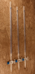 Buret thẳng khóa thủy tinh 25ml, Class B Hãng OMSONS GERMANY