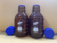 Chai trung tính nâu nắp vặn xanh 500ml, Hãng OMSONS GERMANY