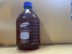 Chai trung tính nâu nắp vặn xanh 2000ml, Hãng OMSONS GERMANY