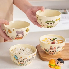 Combo 4 Bát Sứ Siêu Cute Hình Shin