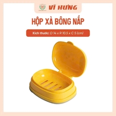 Hộp đựng xà bông cục Nhựa Vĩ Hưng màu xinh xẻo tiện lợi cho phòng tắm