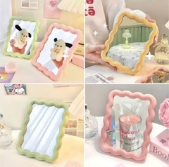 Gương để bàn lượn sóng, Gương trang điểm mini bản mới siêu tiện lợi