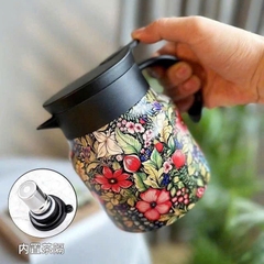Bình Pha Trà Giữ Nhiệt Họa Tiết 1000ml