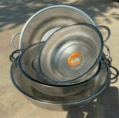 RỔ LƯỚI INOX TRÒN 28,5cm