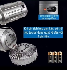 Đèn năng lượng mặt trời, đèn tích điện 3in1 chiếu sáng