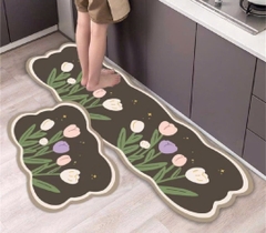 SET 2 THẢM BẾP HỌA TIẾT THẾ HỆ MỚI! ( HỌA TIẾT HOA )