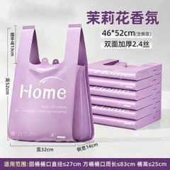 SET 50 TÚI ĐỰNG RÁC TÍM CÓ QUAI XÁCH