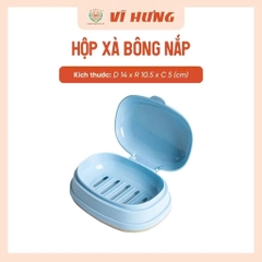 Hộp đựng xà bông cục Nhựa Vĩ Hưng màu xinh xẻo tiện lợi cho phòng tắm