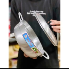 Nồi Lẩu Nhôm Có Nắp Đậy Kim Sang SIZE 26CM
