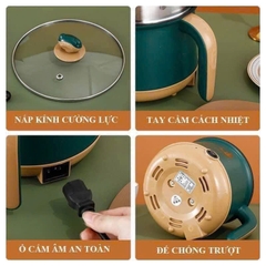 Ca mì, lẩu, hấp đa năng 2 tầng mini Shanban