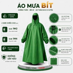 ÁO MƯA BÍT KÍN NGƯỜI CHẤT VẢI DÙ TỔ ONG MỀM NHẸ