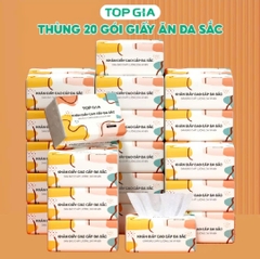 THÙNG 20 GÓI GIẤY RÚT TOPGIA ĐA SẮC