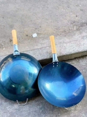 Chảo thép tay cán gỗ SIZE 36CM