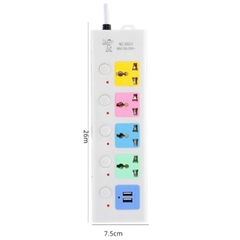 Ổ CẮM ĐIỆN USB CHỐNG GIẬT LOẠI 2M ĐA NĂNG