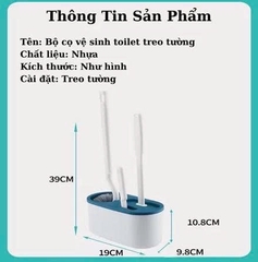 Bộ 3 Chổi Vệ Sinh Toilet Xoay 360 Độ Hama