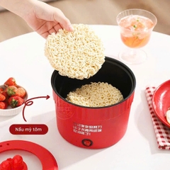 Nồi Lẩu Điện Mini Đa Năng - Ca Nấu Mì Ăn Liền, Cốc Ăn Lẩu Cô Đơn