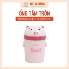 Ống Đựng Tăm Tròn Hình Heo Dễ Thương