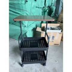 Kệ Xe Đẩy 3 Tầng Bánh Xe Có Bàn Nhỏ HÀNG VIỆT