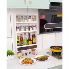 KỆ GIA VỊ TREO TƯỜNG 4 tầng để đồ
